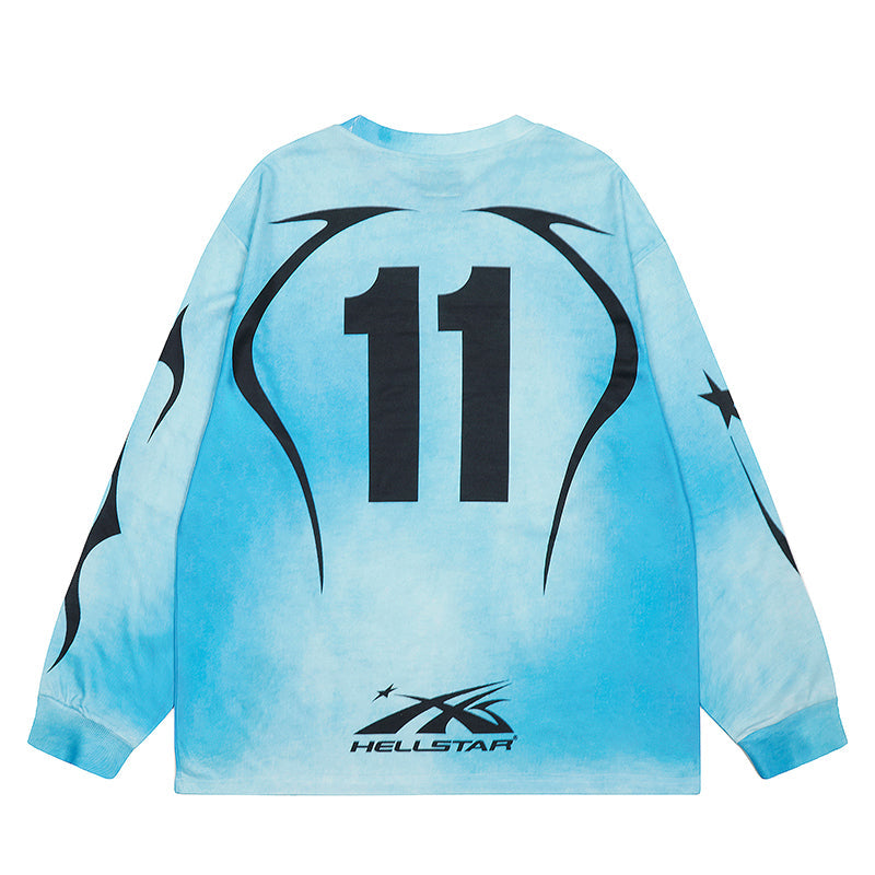 HS Long Sleeve Shirts Hip-hop loose oversize