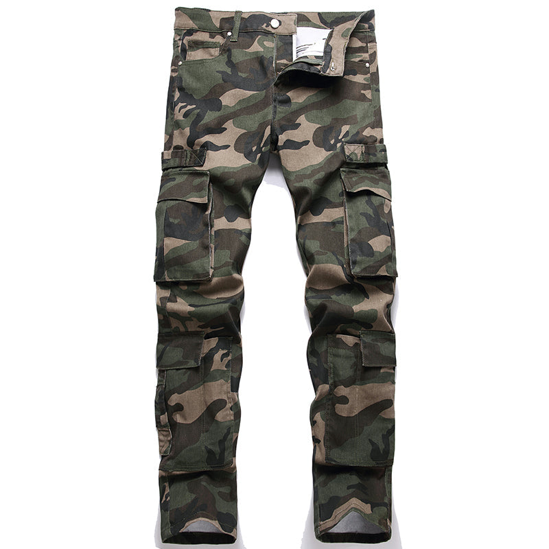 Mens Fashion Jeans camouflage 5708#