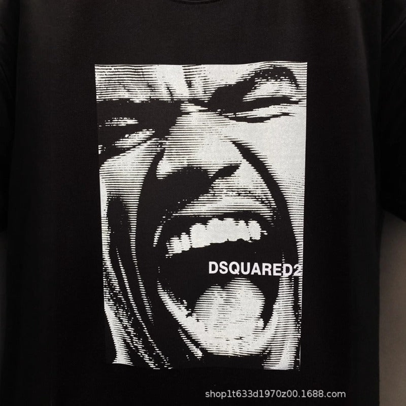 DSQ2 T Shirts emoji print