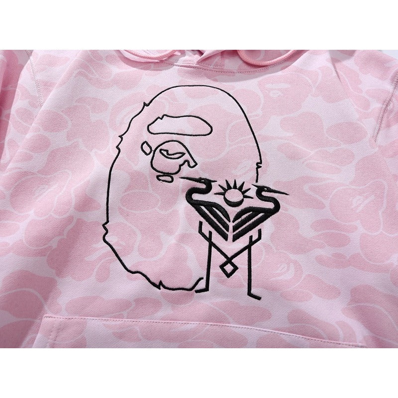 Bathing Ape Hoodie Miami Camo Sweater Casual