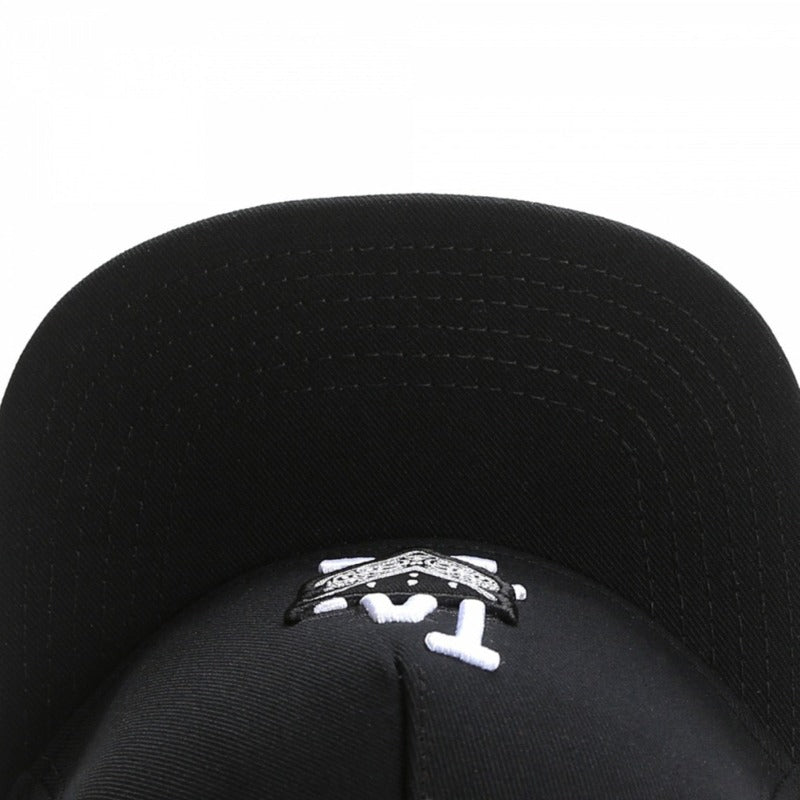 Trendy flat brimmed snapback hats los angeles laletterembroiderunisex