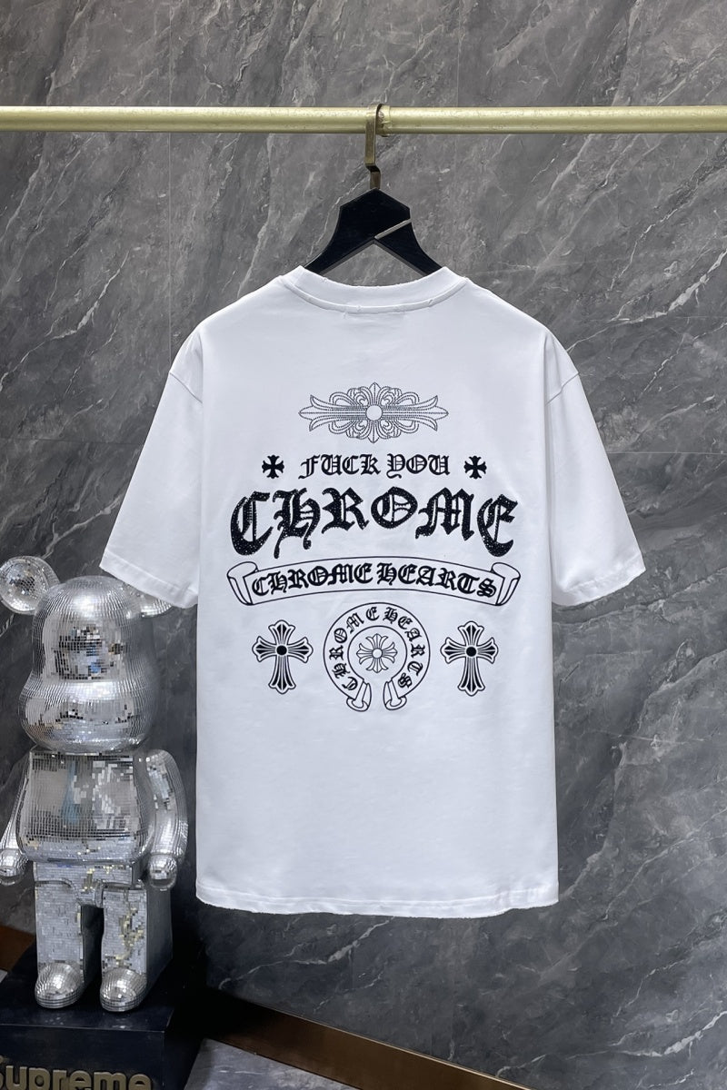 Chrome heart T shirts High-quality 100% cotton streetwear