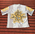 Street T Shirts Washed Old Oversize Hip Hop Skateboard Anime Print Short Sleeve