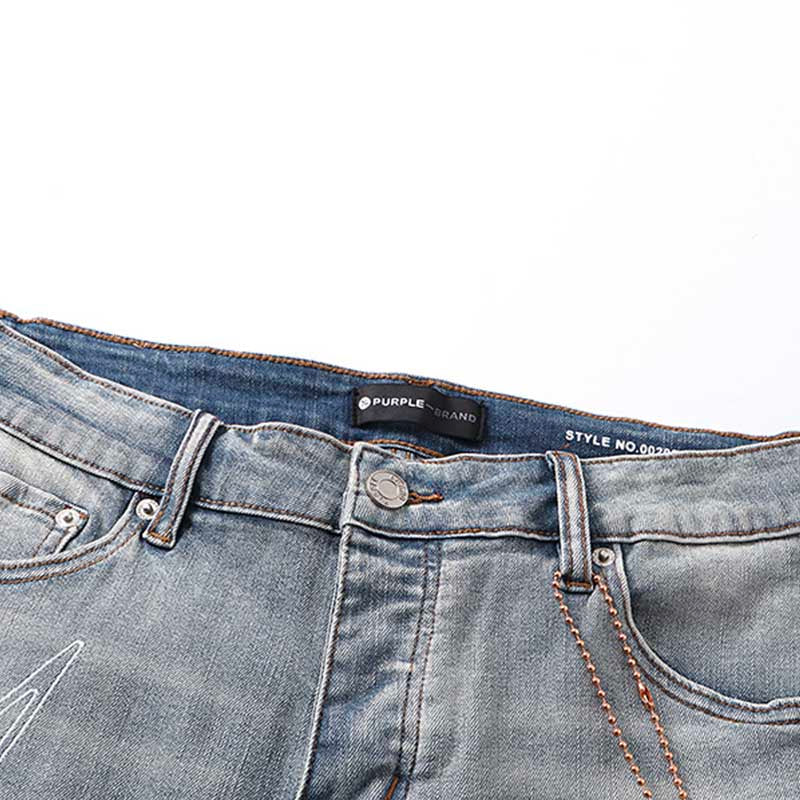 Mens trendy purple jeans, 100% cotton Denim Shorts #PU528