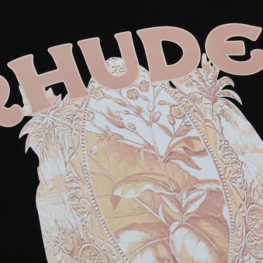 Rhude T Shirts Printed Cotton Casual Short Sleeve Men and Women