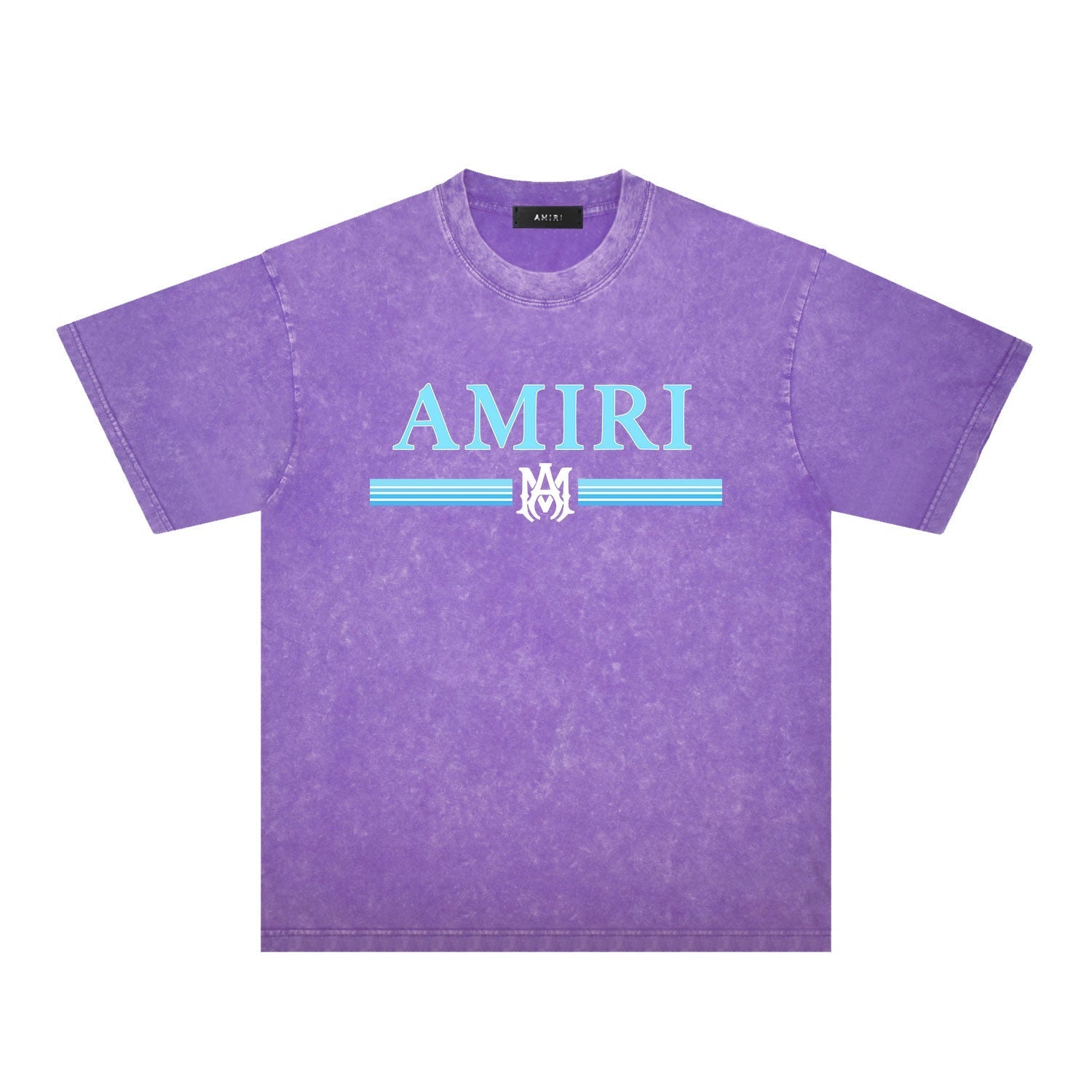 Amiri Washed Distressed T Shirt Printed Trendy Pure Cotton