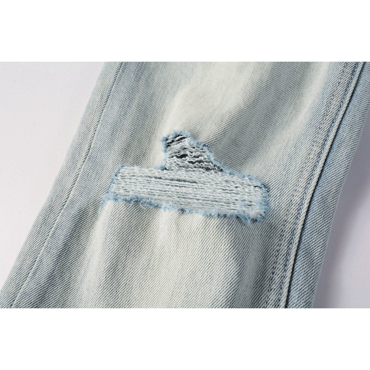 KSUBI Jeans Slim Fit Casual Stretch Ripped Jeans