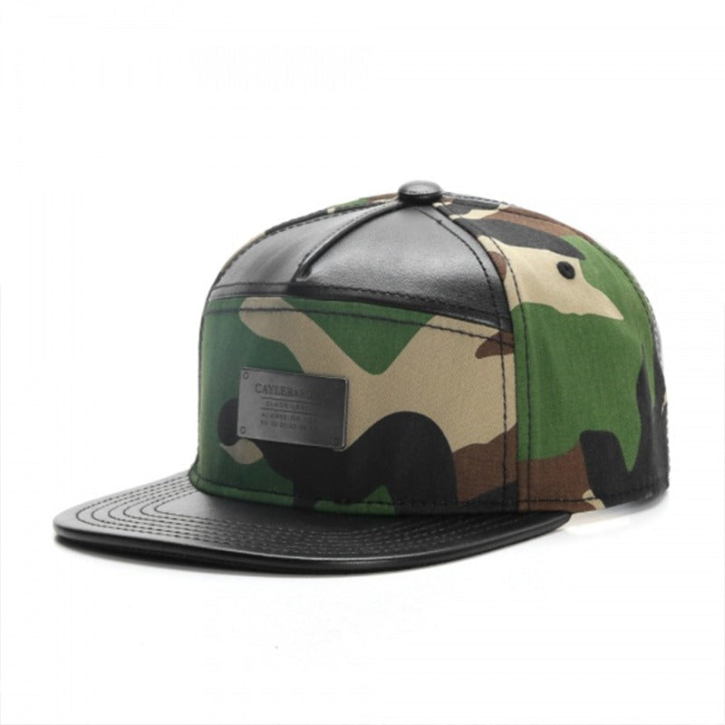 Trendy flat brimmed snapback hats shade