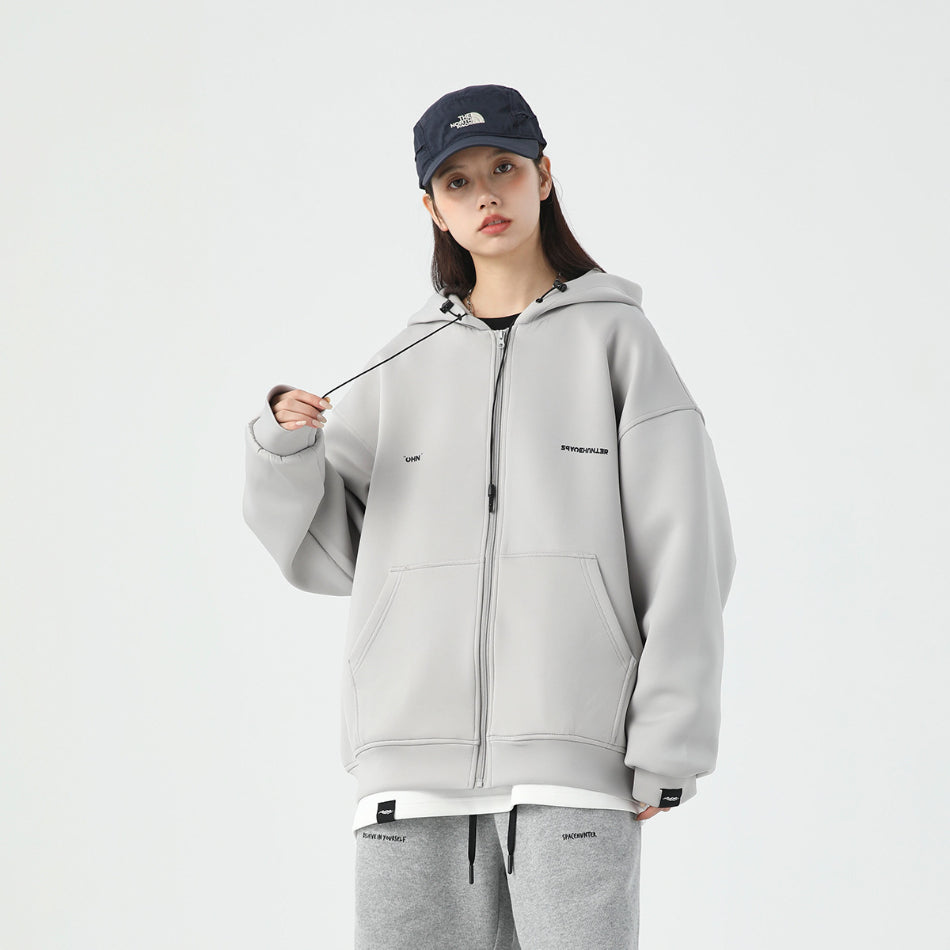 Unisex Jacket Loose Top Space Cotton Hooded Jacket