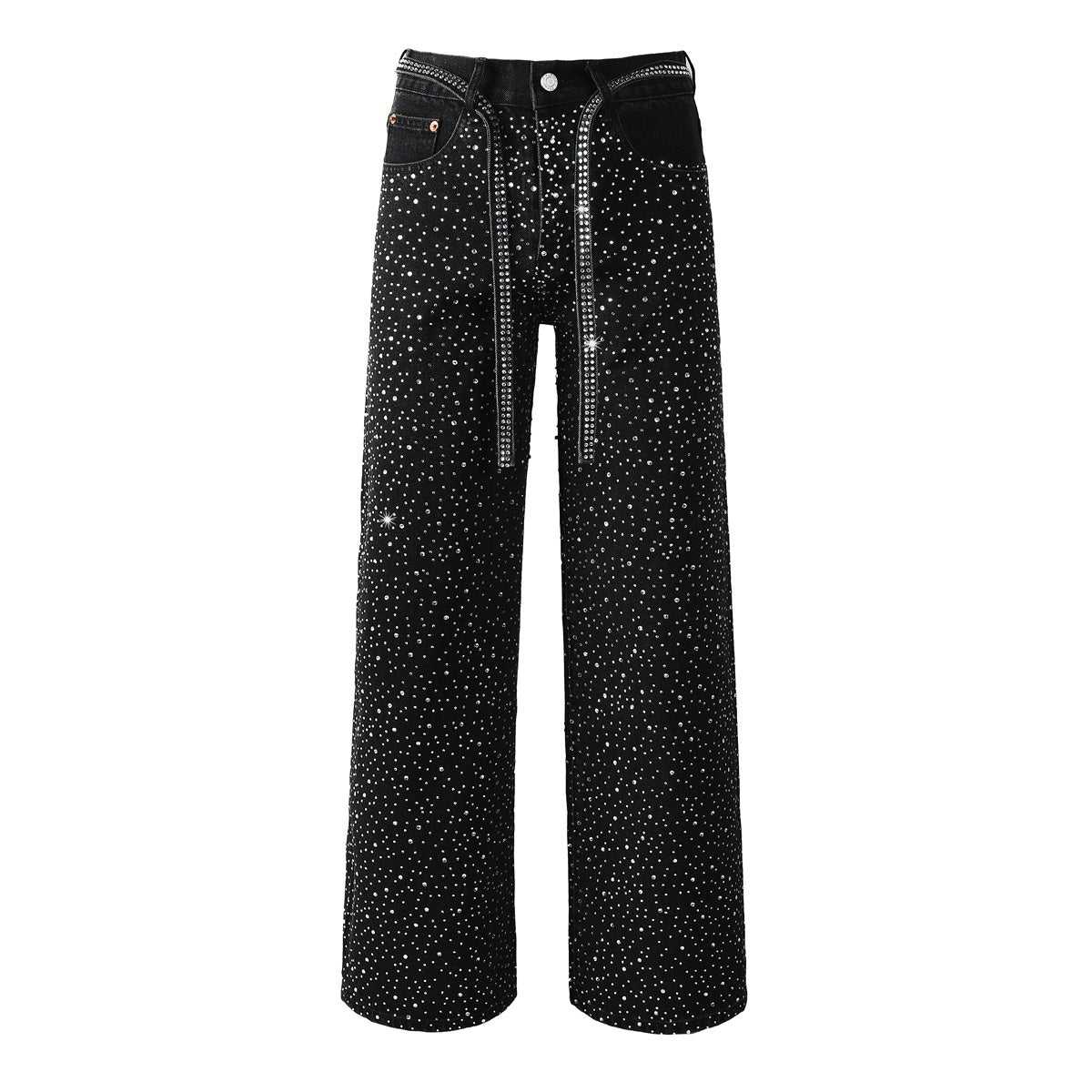 Mens trendy purple jeans, 100% cotton Rhinestones #9128