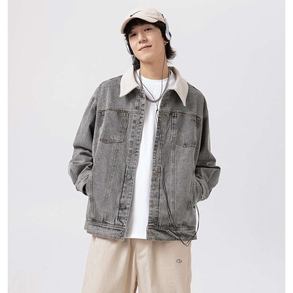 Unisex Jacket Overalls Men and Women Couple Denim Clothes Jacket