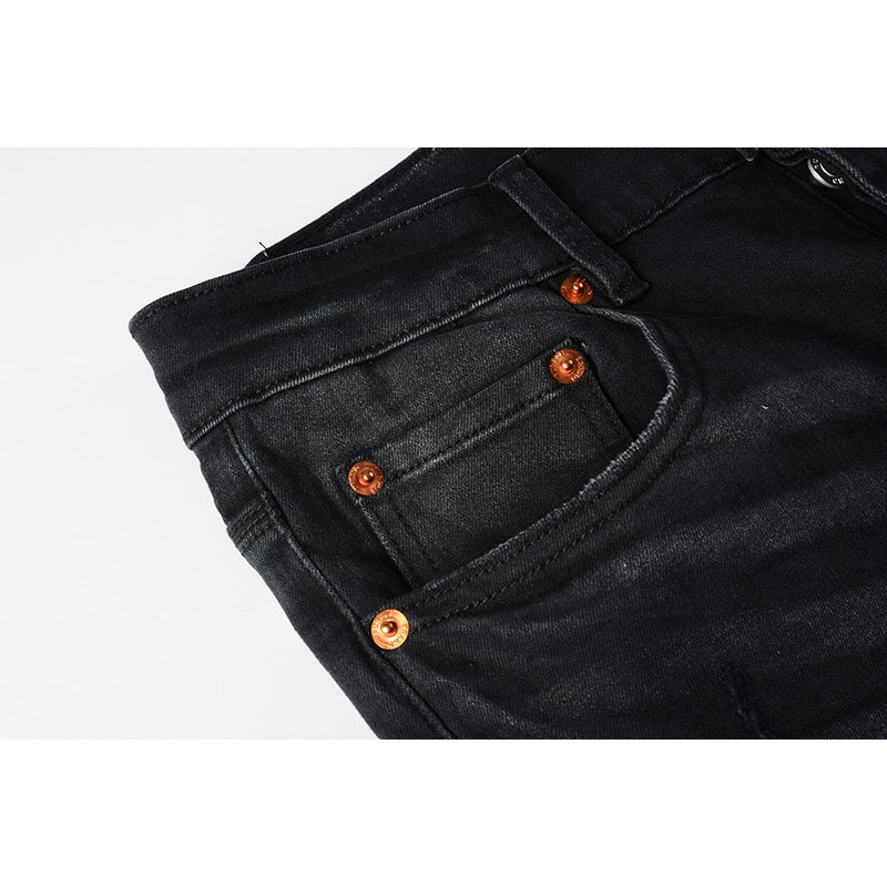 Mens trendy purple jeans, 100% cotton Pure Cotton High Street Trend