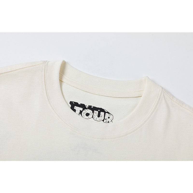 Travis Scott T-Shirt Travis Scott Utopia Tour Casual Print Short Sleeve T
