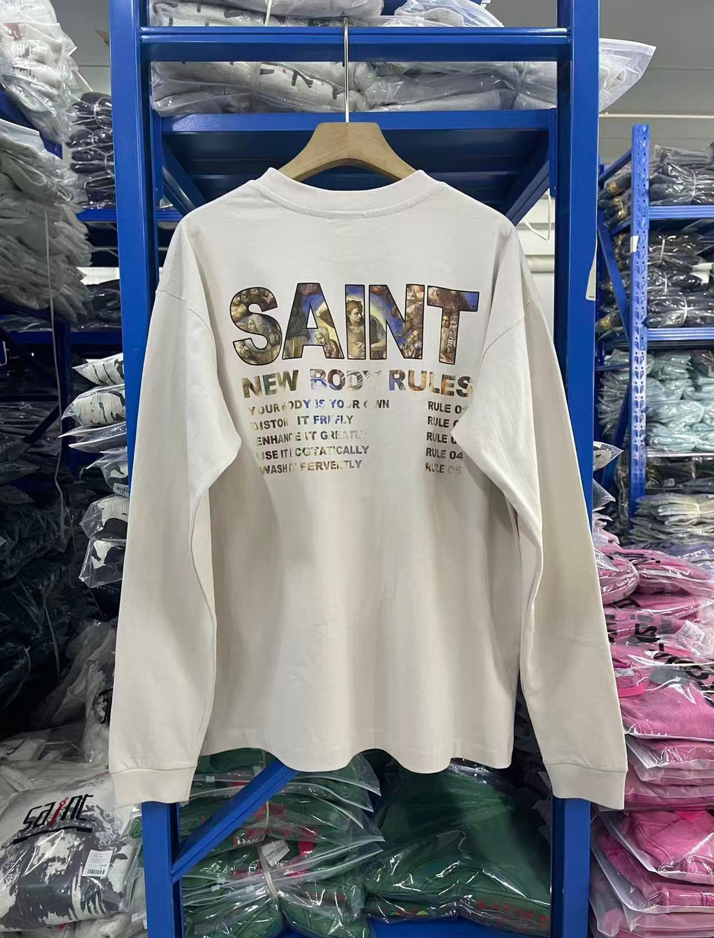 Saint Michael long sleeve shirts