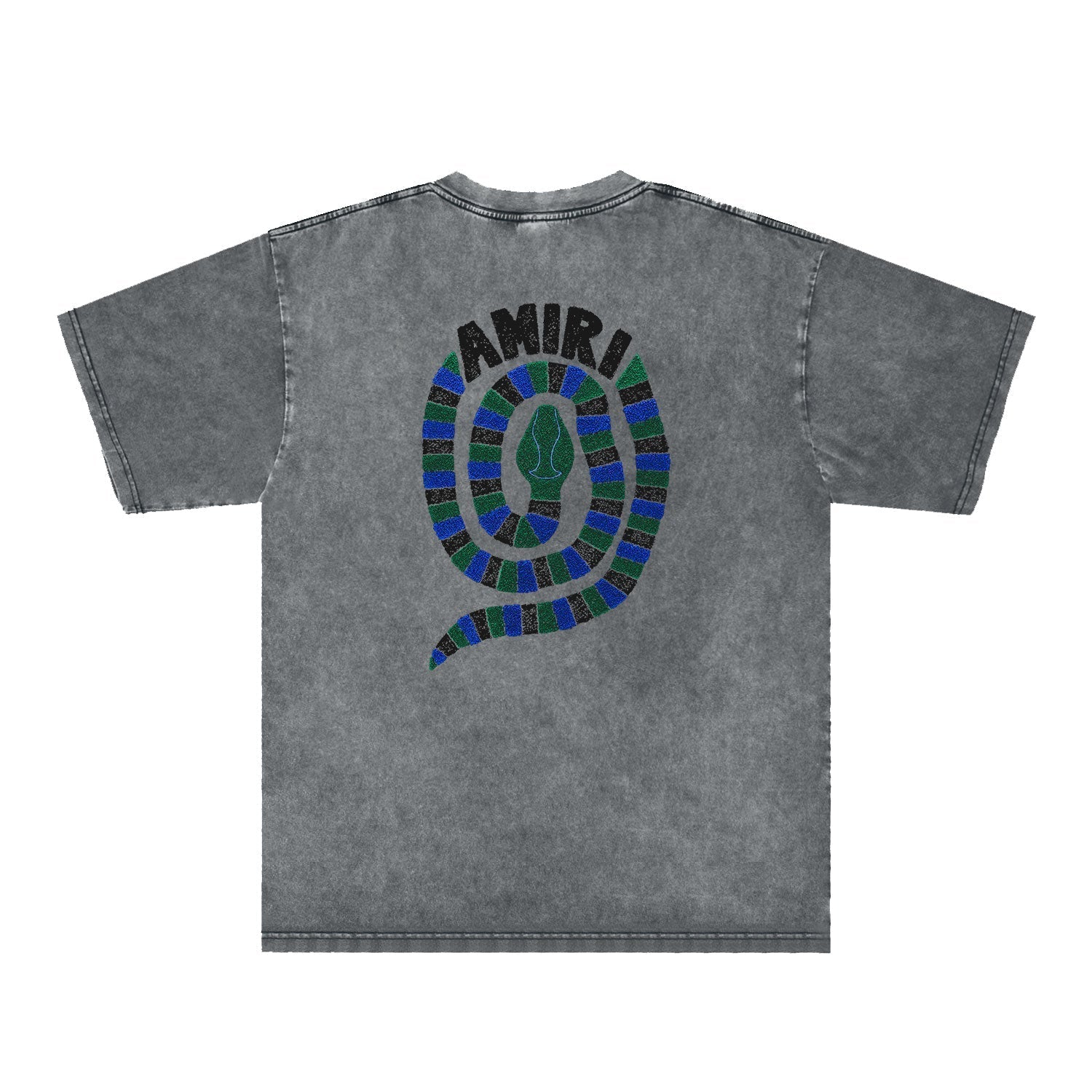 Amiri Washed Distressed T Shirt Printed Trendy Pure Cotton