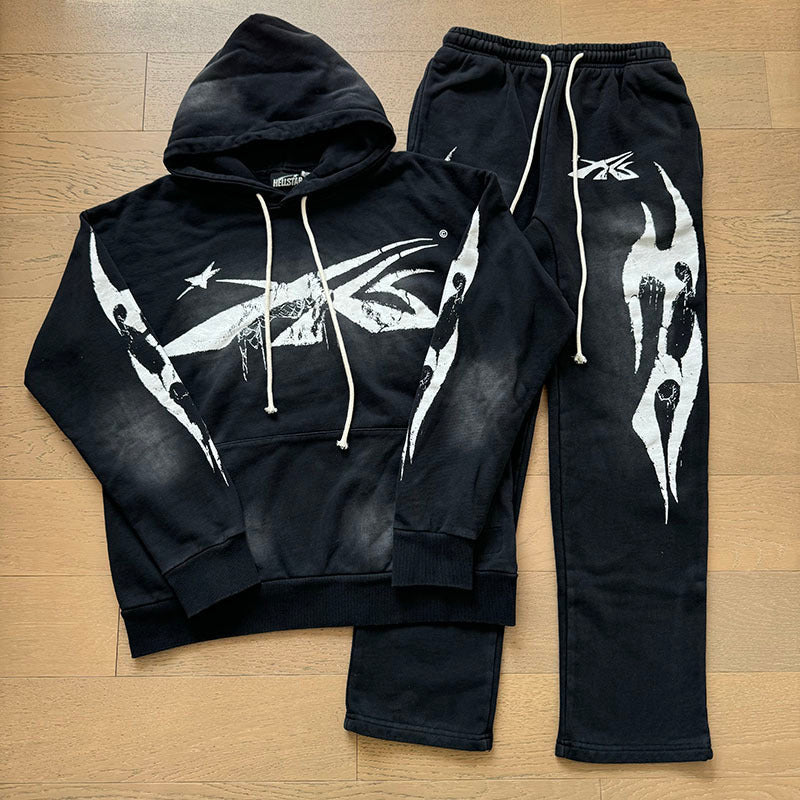 HS Hoodie And Pants Two-Piece Set