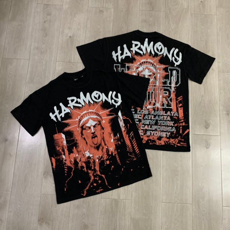 HARMONY T Shirts Street Fashion Brand Hot Diamond