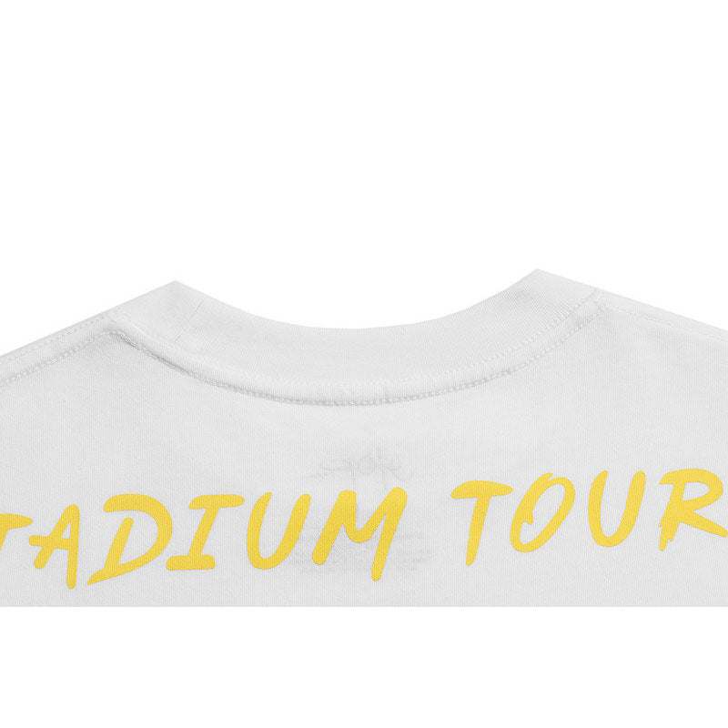 Travis Scott T-Shirt Travis Scott 24ssTOUR EUROPE Crew Neck Short Sleeve