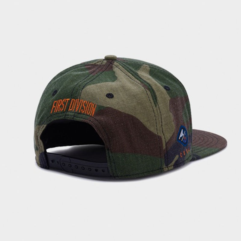 Trendy flat brimmed snapback hats camouflage