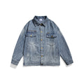 Unisex Jacket Retro Washed Overalls Men and Women Couple Loose Denim Jacket