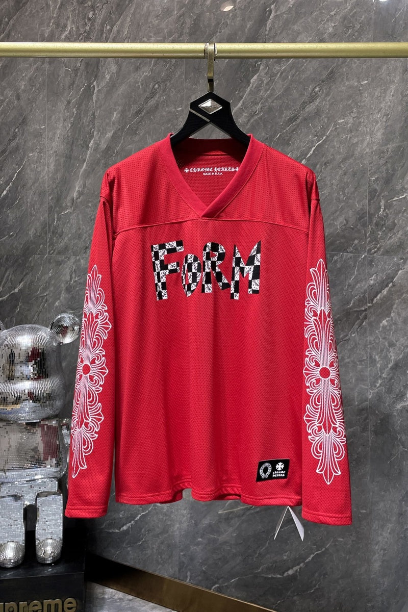 Chrome heart Long Sleeve Shirts High-quality 100% cotton streetwear