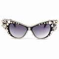 Trendy punk glasses uv protection sunshade