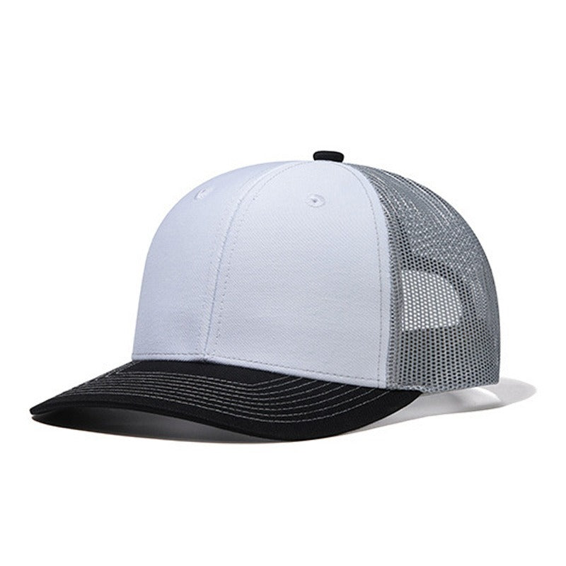 Trendy flat brimmed snapback hats sunshade net hat