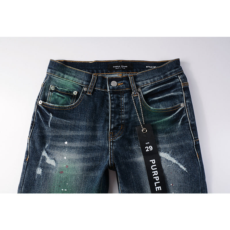 Mens trendy purple jeans, 100% cotton Pure Cotton High Street Trend