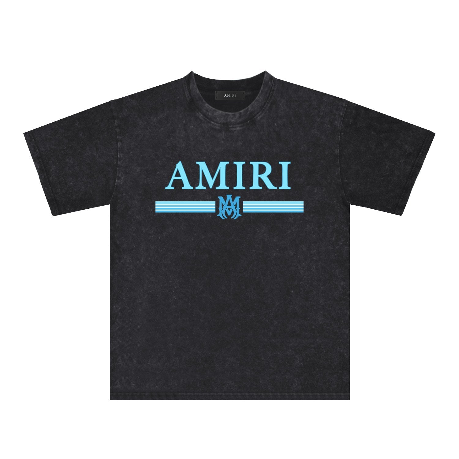 Amiri Washed Distressed T Shirt Printed Trendy Pure Cotton