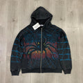 Valeforever Vale Hoodie Spider Web Print Cardigan