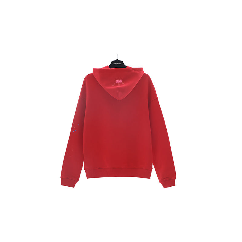 Sp5der Hoodie Cobweb Puff Print Pure Cotton