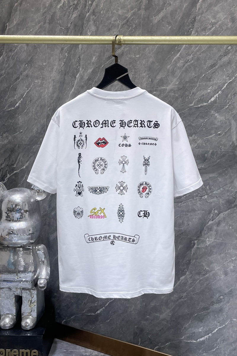 Chrome heart T shirts High-quality 100% cotton streetwear