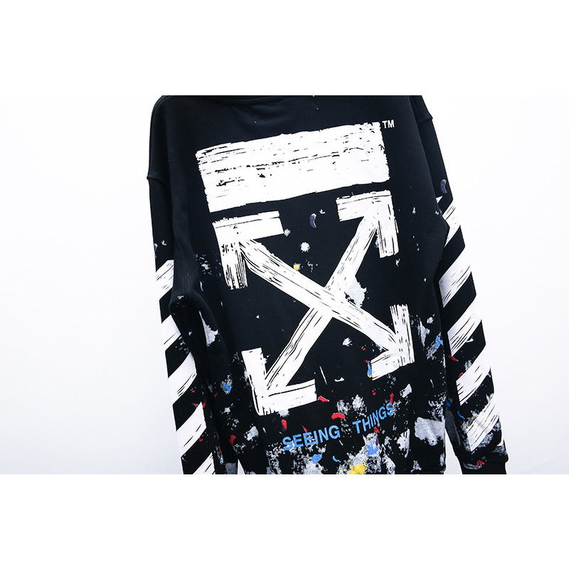 OW hoodie Fireworks Ink Graffiti Hooded